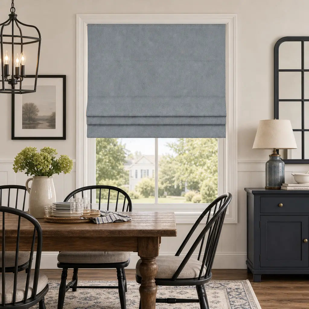 Custom Motorized Blackout Roman Shades – Smart Control – product image 4