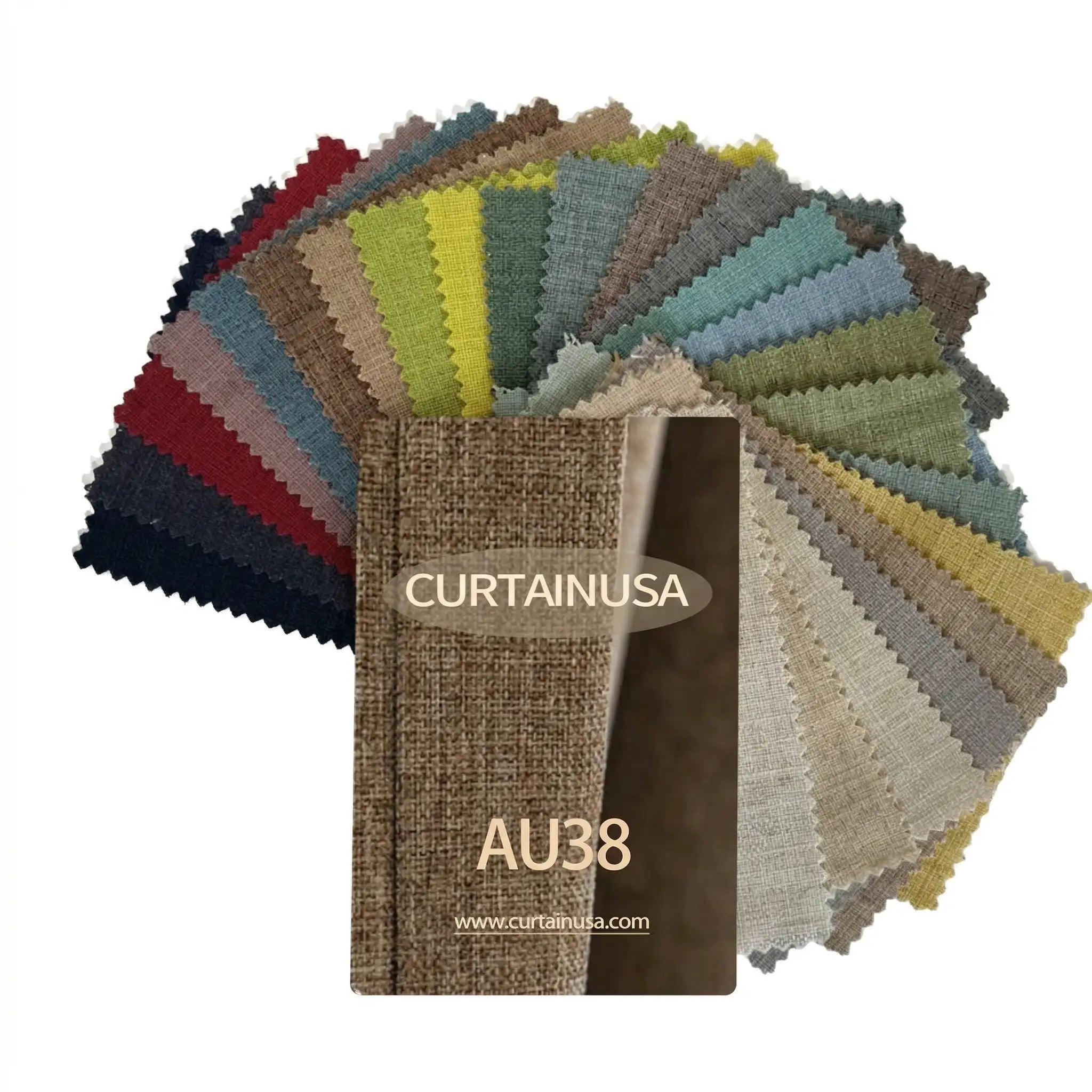 Custom Curtain Fabric Swatch – Linen Blend AU38