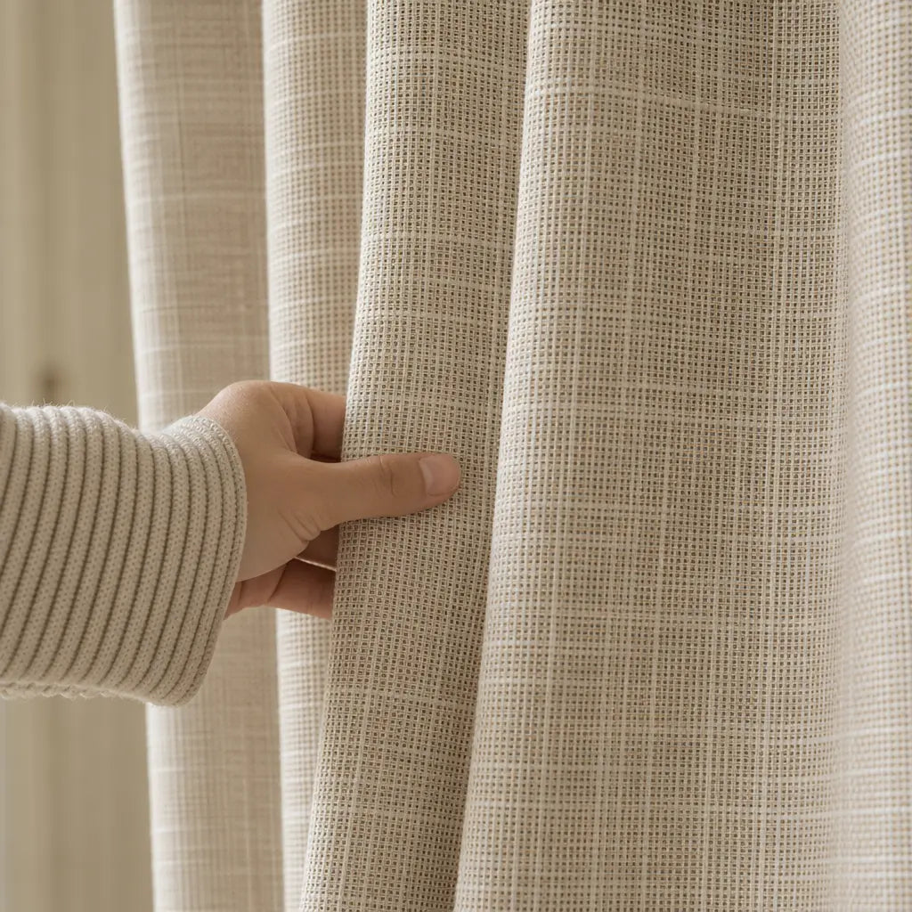 Custom Blackout Curtains – ZJM Linen Blend | Made to Measure – product image 6