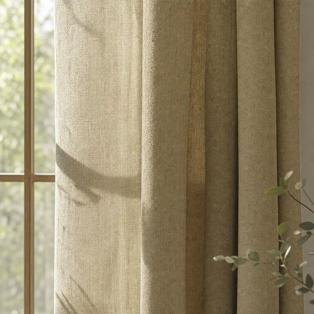Custom Linen Blend Curtains for Living Rooms – Semi-Blackout – product image 10