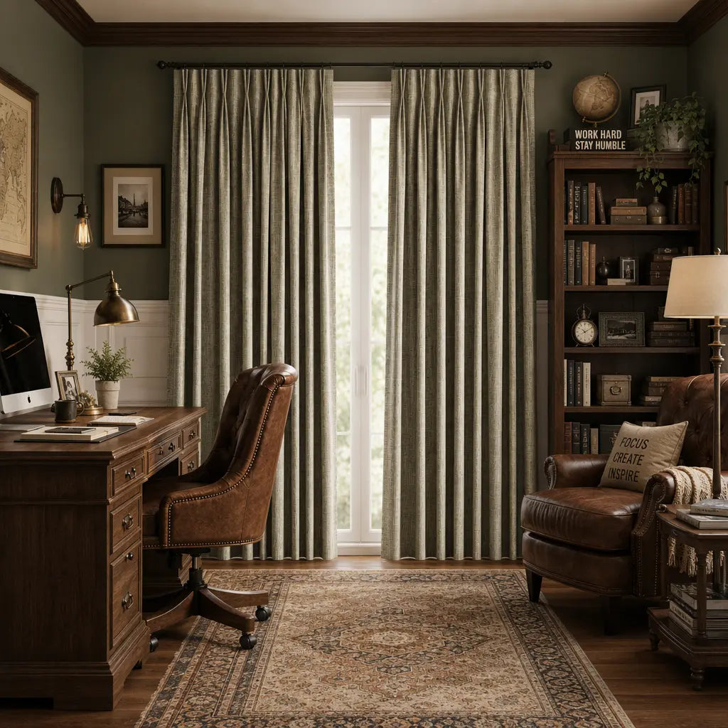 Custom Blackout Curtains – ZJM Linen Blend | Made to Measure – product image 2