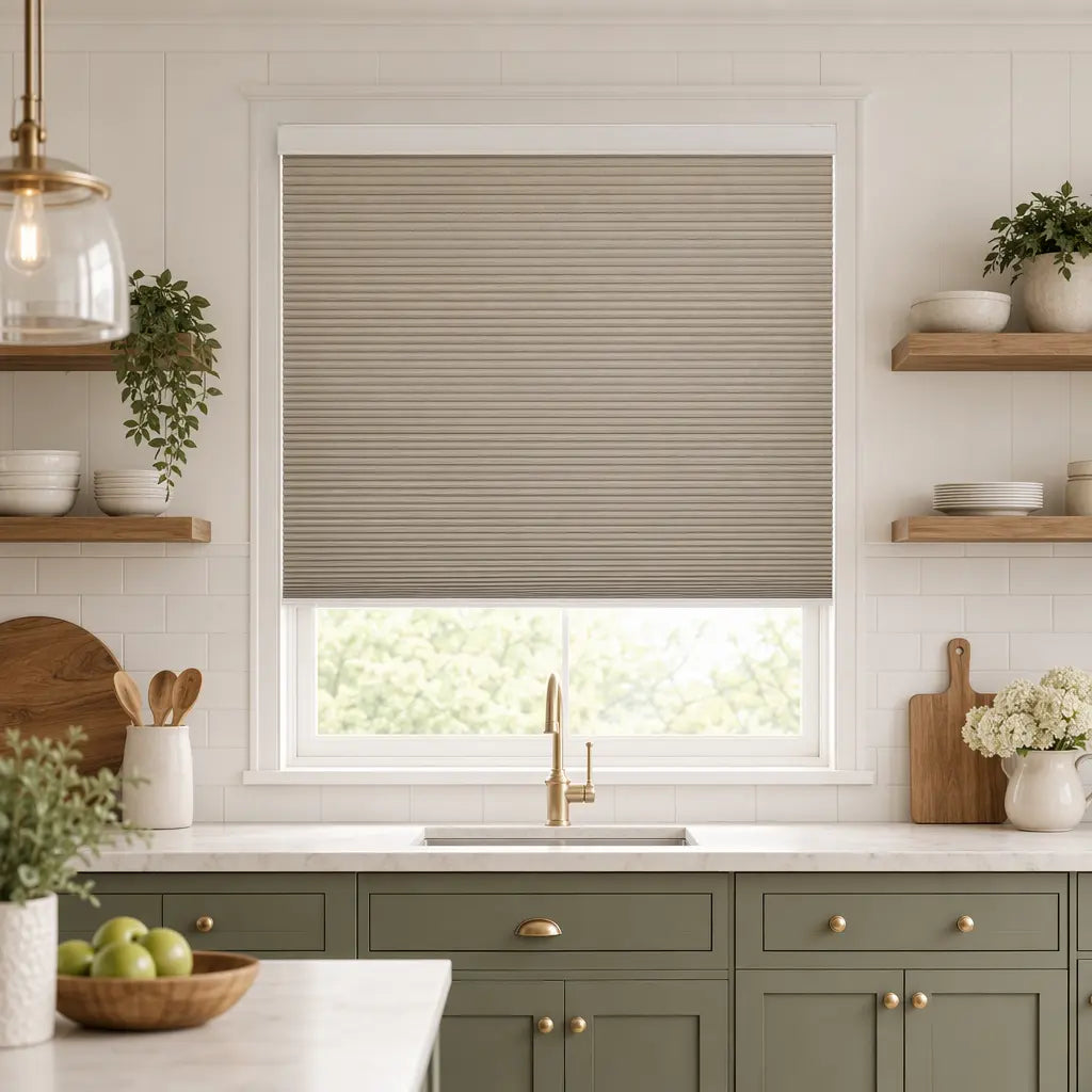 Custom Blackout Cellular Shades – Honeycomb Light Control – color OM3-13