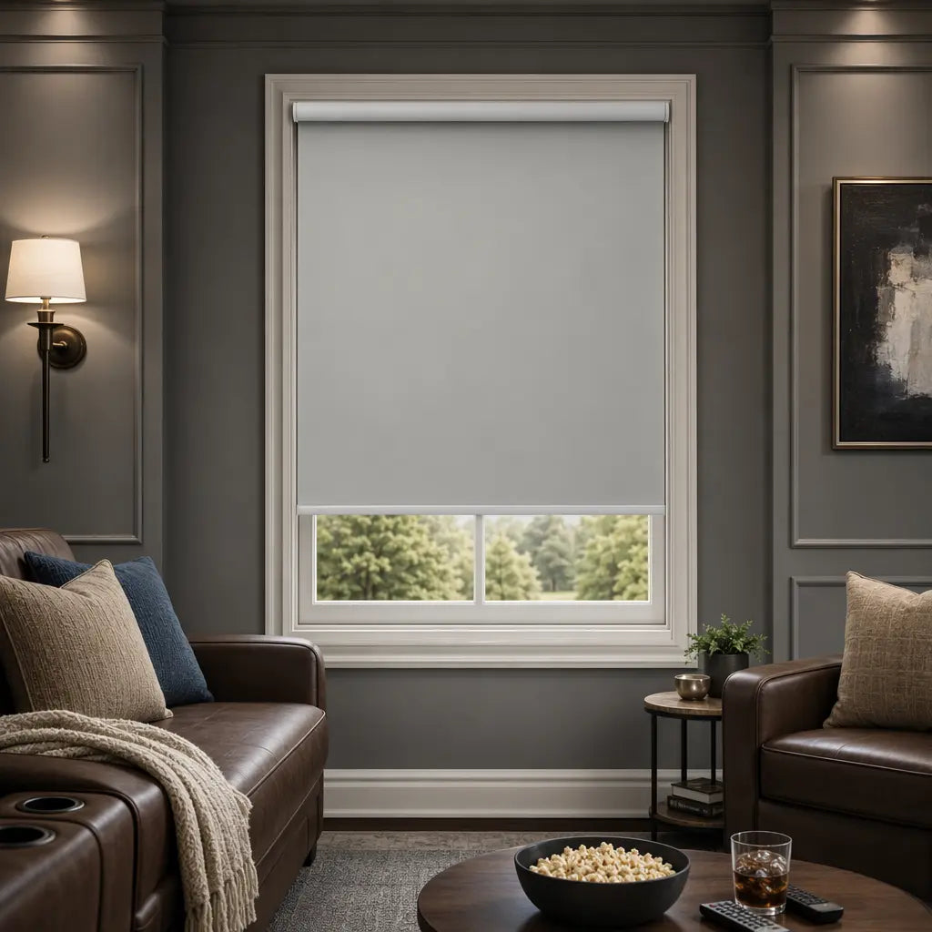 Custom Blackout Roller Shades – Made to Measure – color OM9B-09