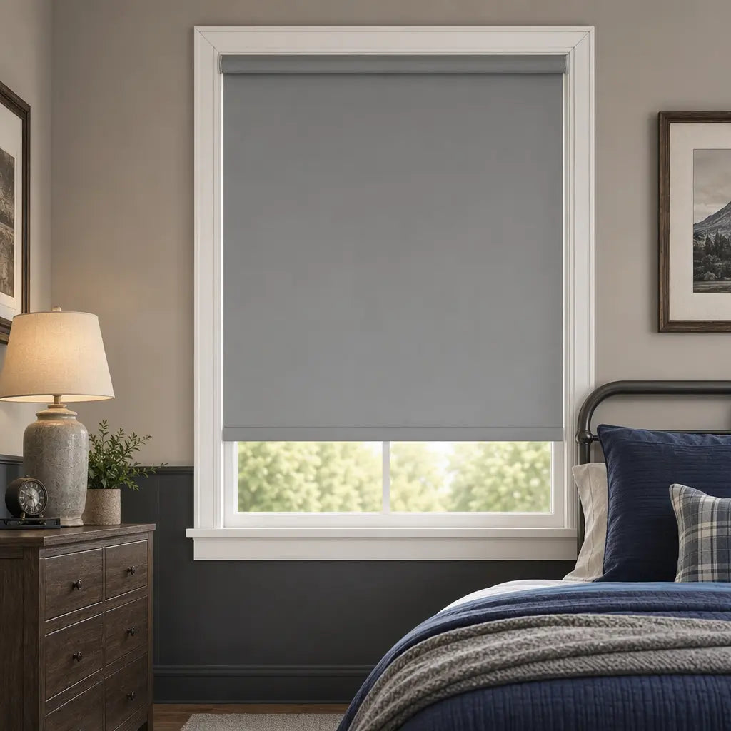 Custom Blackout Roller Shades – Made to Measure – color OM9B-10