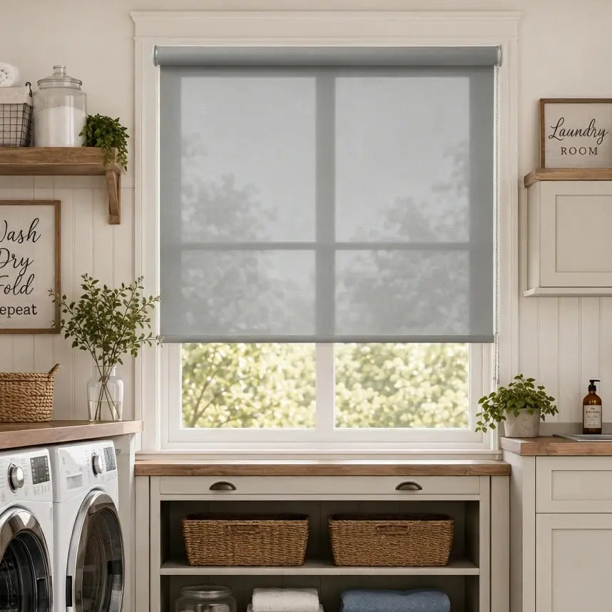 Custom Semi-Blackout Roller Shades – Soft Light & Privacy – color OM9SEMI-BLACKOUT10