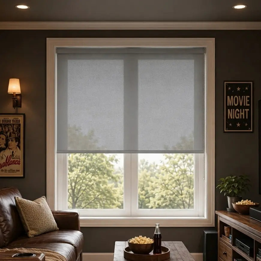 Custom Semi-Blackout Roller Shades – Soft Light & Privacy – color OM9SEMI-BLACKOUT7