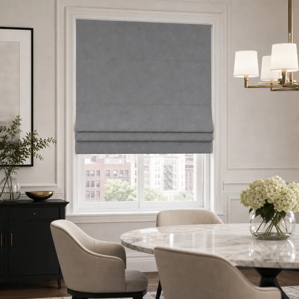 Custom Motorized Blackout Roman Shades – Smart Control – product image 7