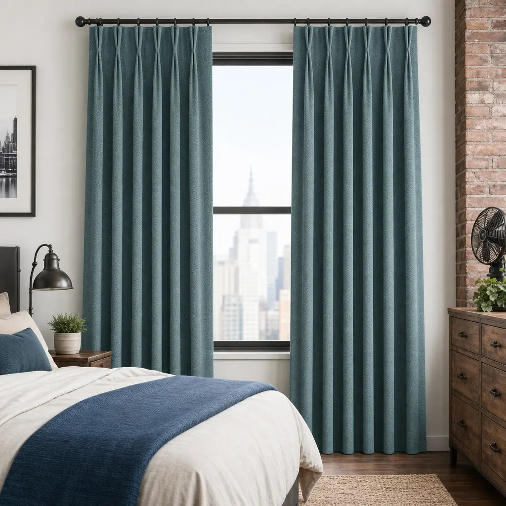 Custom Blackout Curtains for Living Rooms – Linen Blend – product image 5
