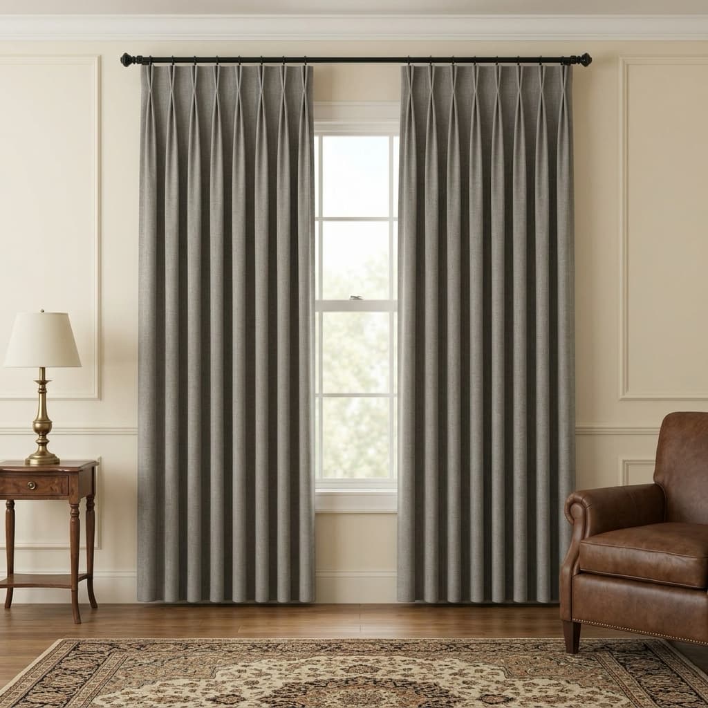Custom Blackout Pinch Pleat Drapery – 100% Light Blocking - product image 15