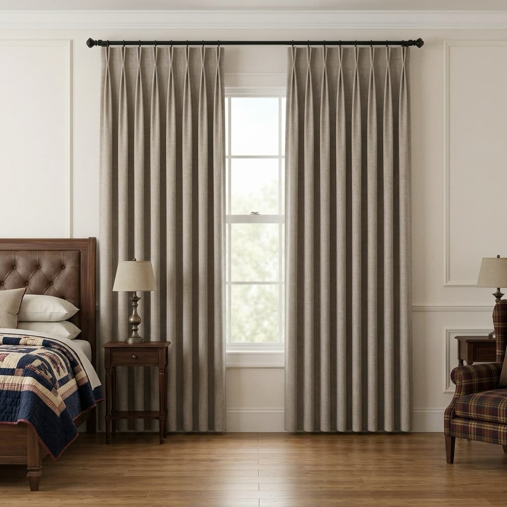 Custom Blackout Pinch Pleat Drapery – 100% Light Blocking - product image 16