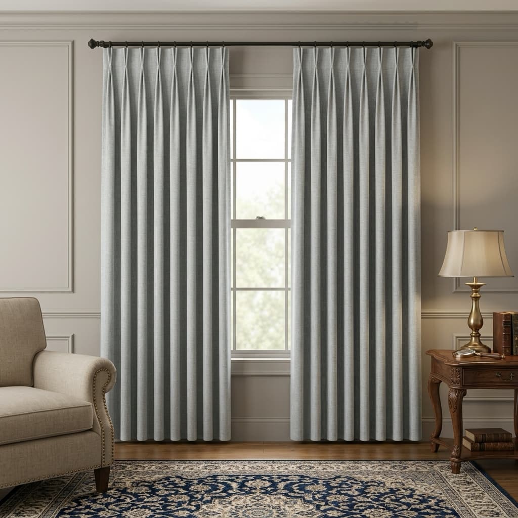 Custom Blackout Pinch Pleat Drapery – 100% Light Blocking - product image 20
