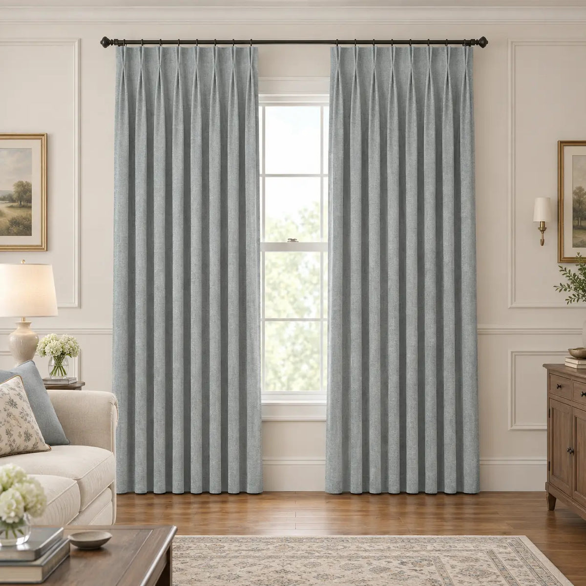 Custom Modern Blackout Drapery – 100% Light Blocking Curtains
