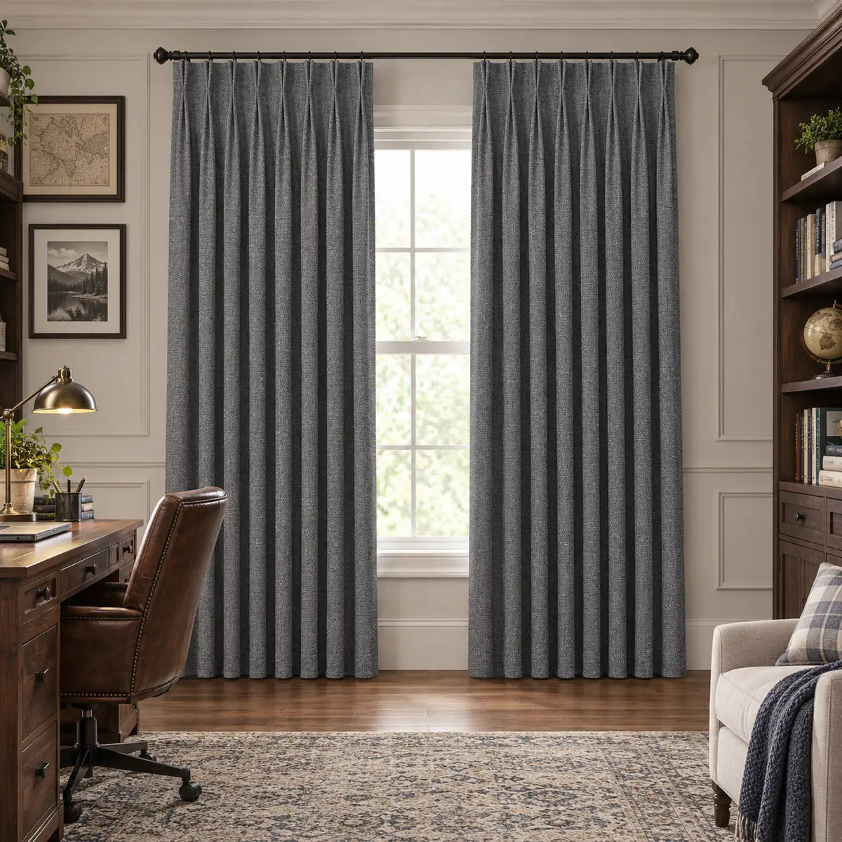 Custom Modern Blackout Drapery – 100% Light Blocking Curtains