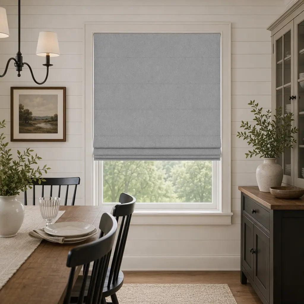 Custom Cordless Blackout Roman Shades for Nurseries – color OY6E-10