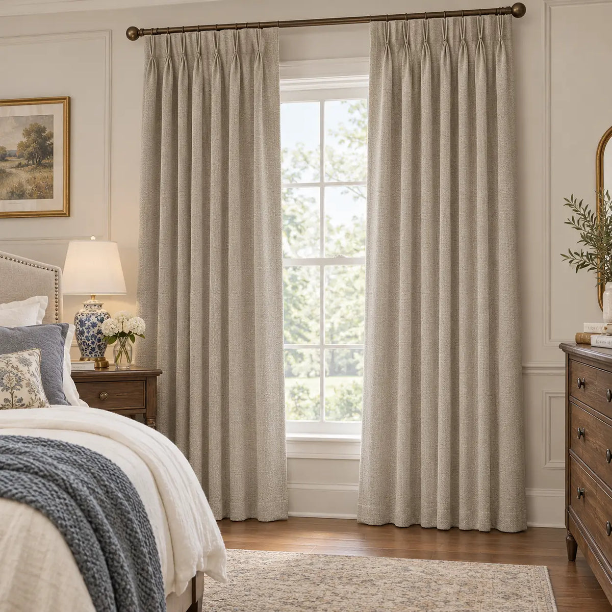 Custom Blackout Pinch Pleat Drapery – 100% Light Blocking - product image 3
