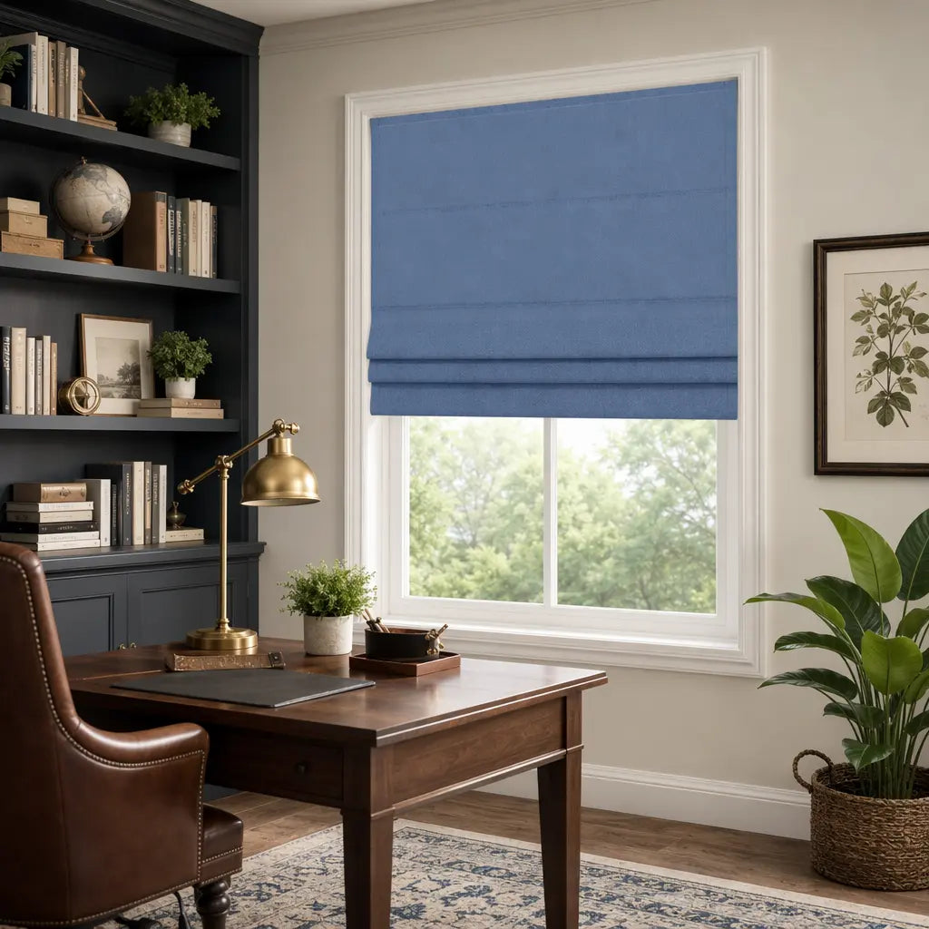 Custom Cordless Blackout Roman Shades for Bedrooms – product image 3