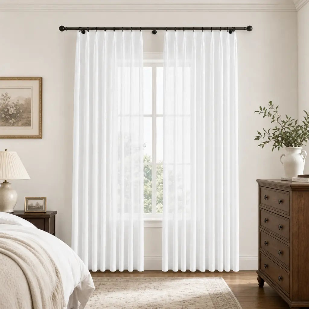Custom Sheer Curtains – Light Filtering Linen Blend – product image 13