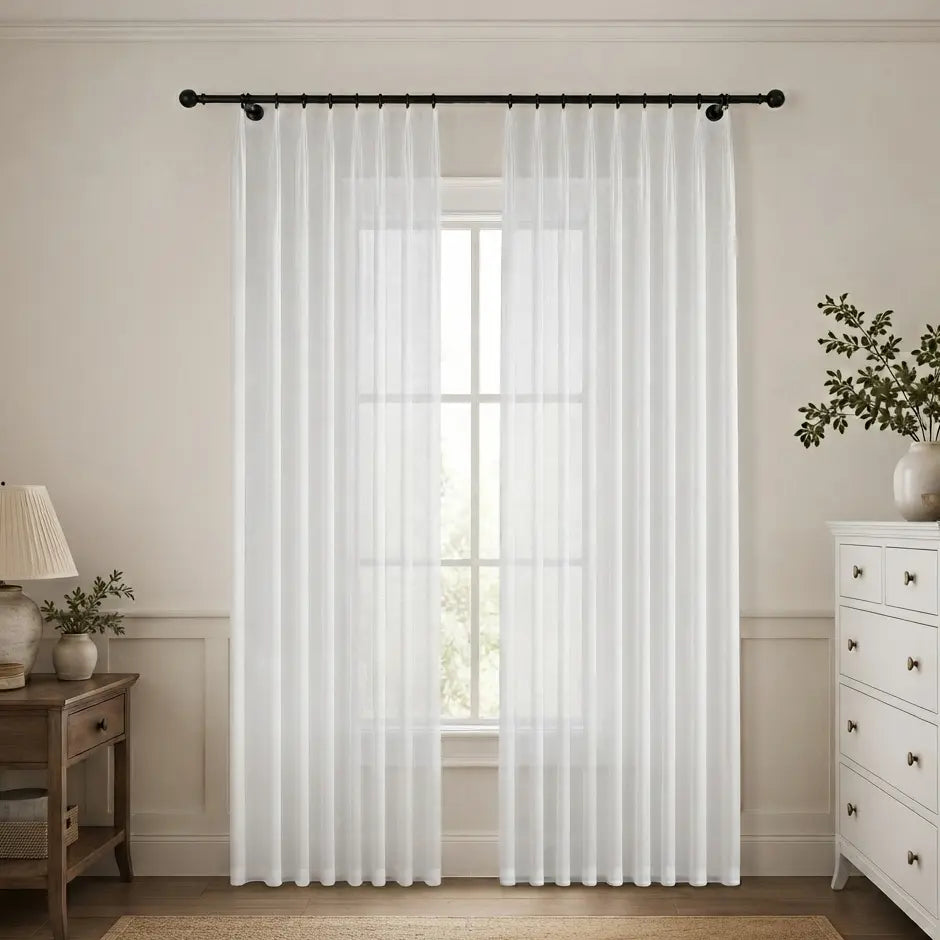 Custom Sheer Drapes – Soft Light Linen Blend – product image 23