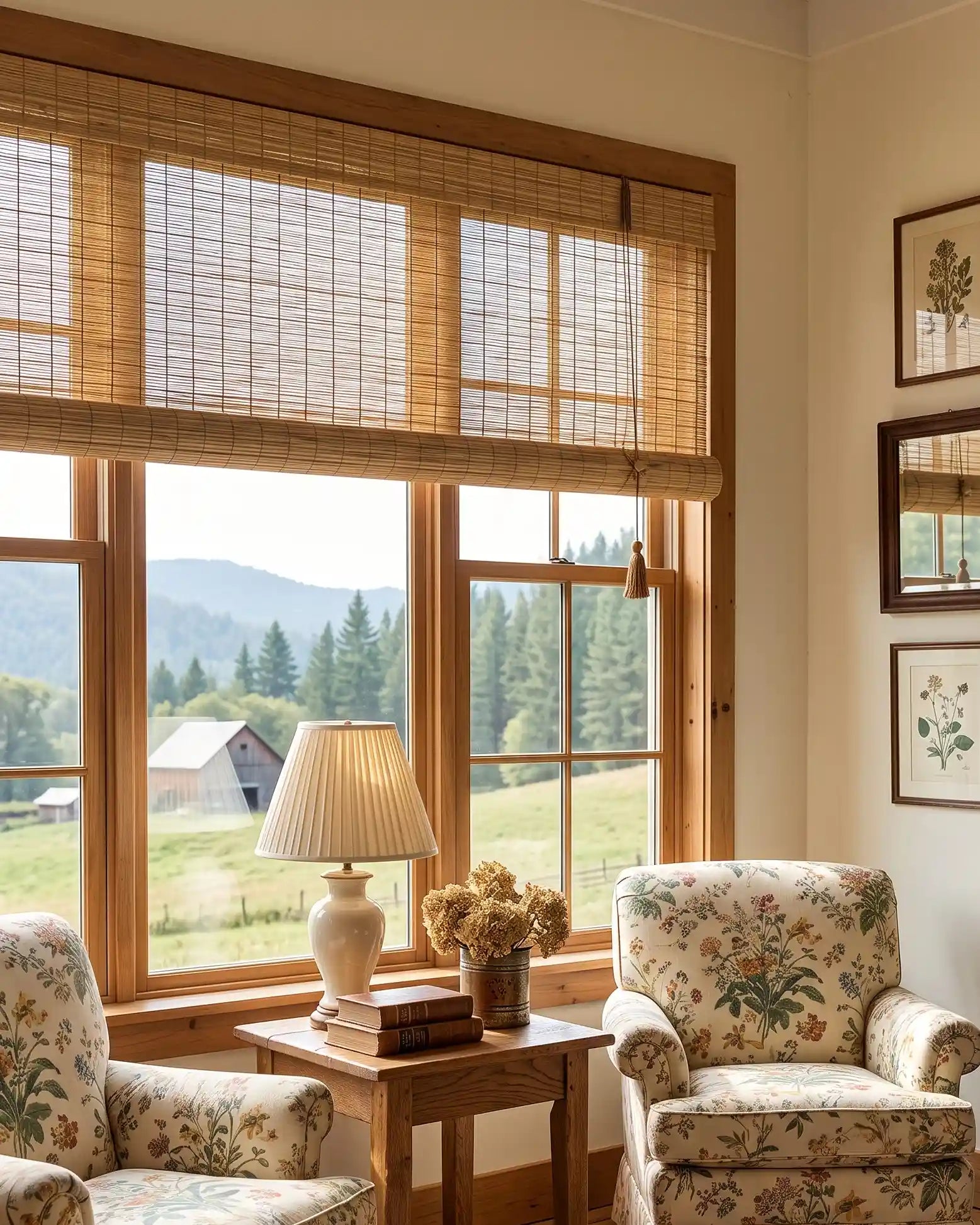 Custom bamboo blinds