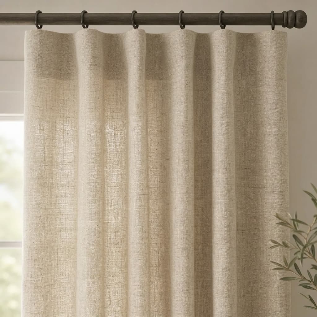 Modern Light Filtering Drapery – 50% Light Blocking, Made to Measure - product image 11