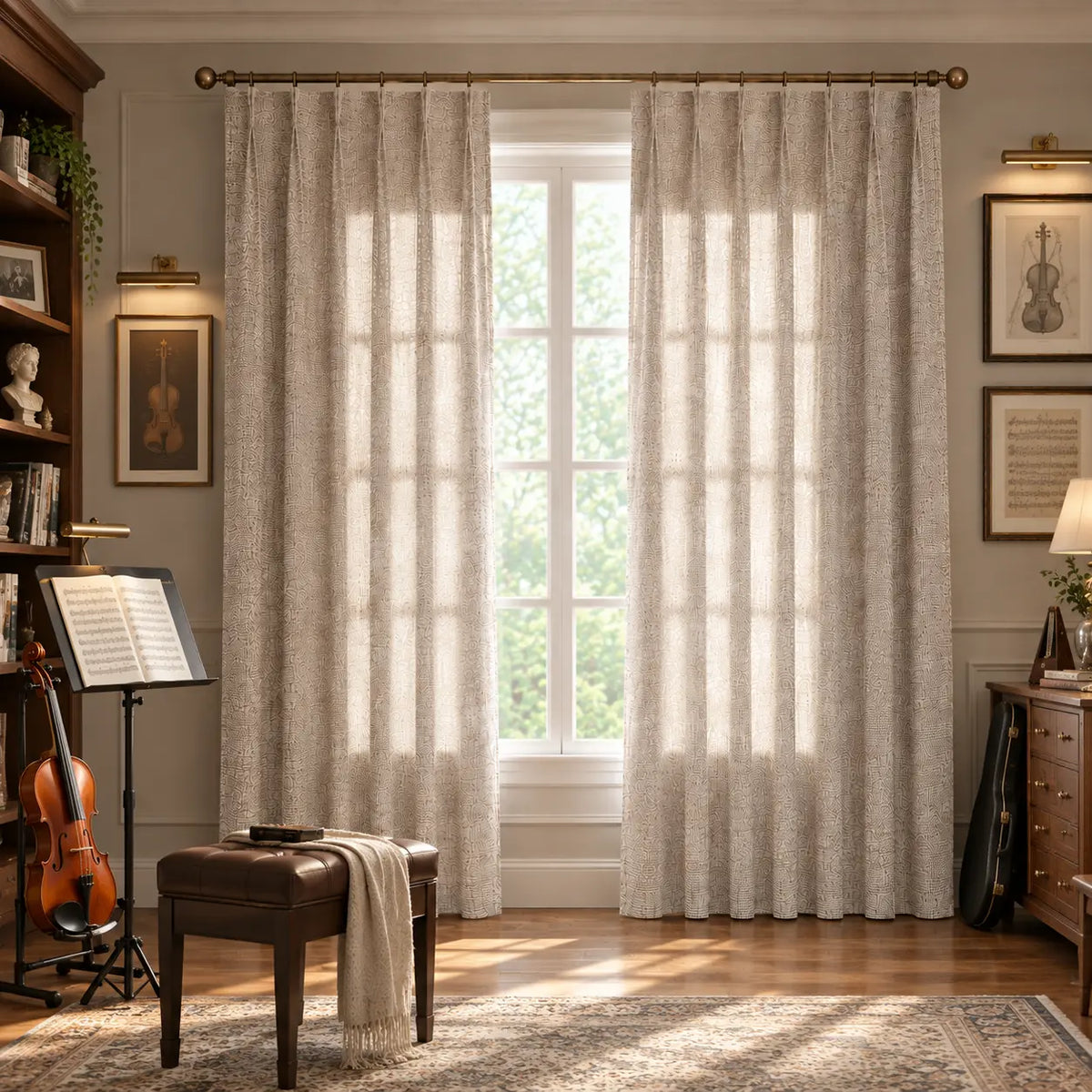 Custom Light Filtering Drapery – 50% Light Blocking Curtains - product image 5