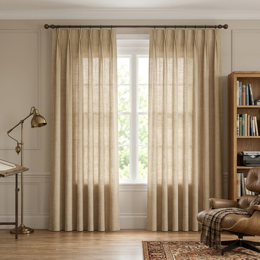 Modern Light Filtering Drapery – 50% Light Blocking, Made to Measure - product image 15