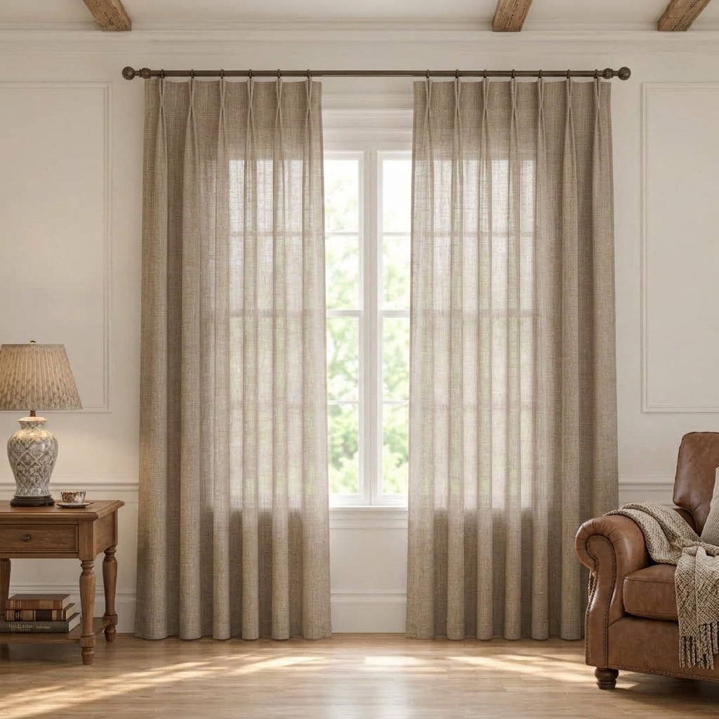 Modern Light Filtering Drapery – 50% Light Blocking, Made to Measure - product image 17