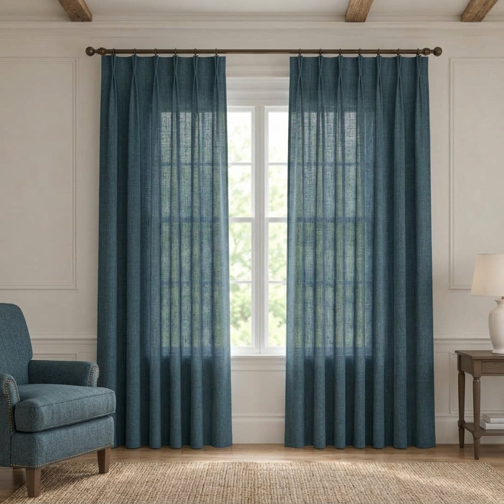 Modern Light Filtering Drapery – 50% Light Blocking, Made to Measure