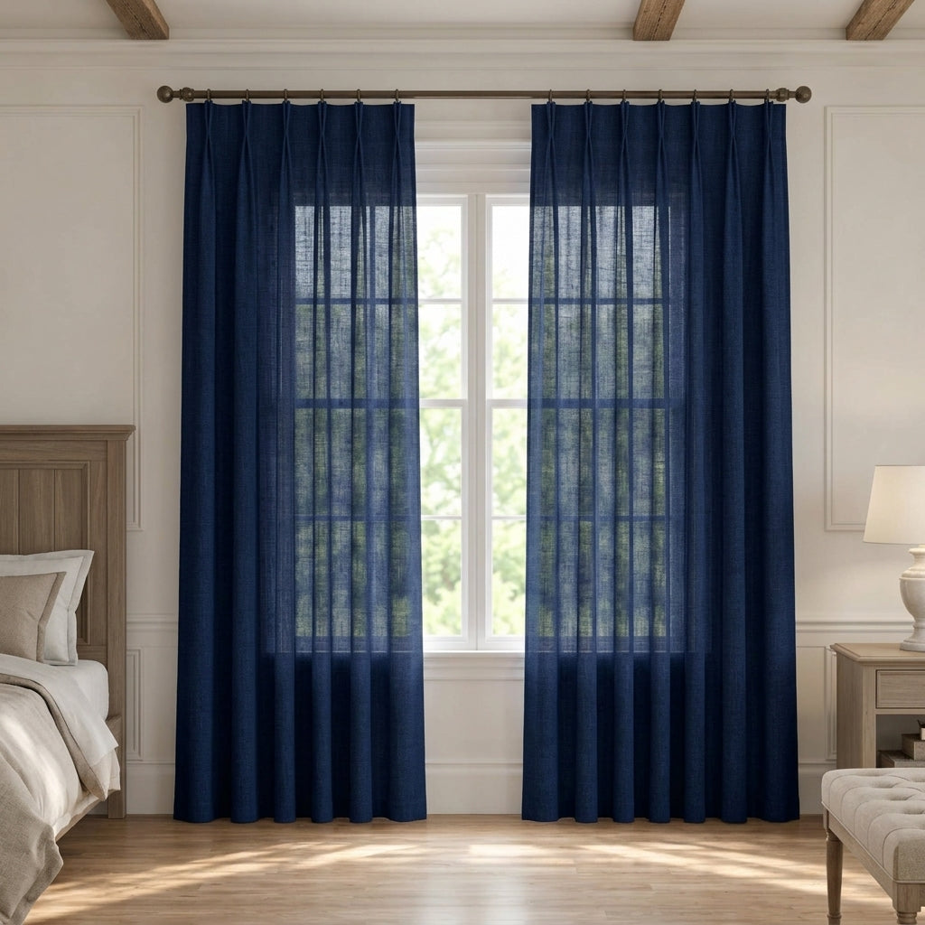 Modern Light Filtering Drapery – 50% Light Blocking, Made to Measure