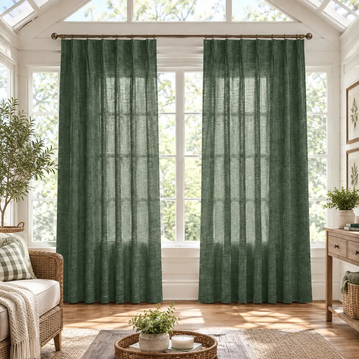 Custom Light Filtering Drapery – 50% Light Blocking Curtains