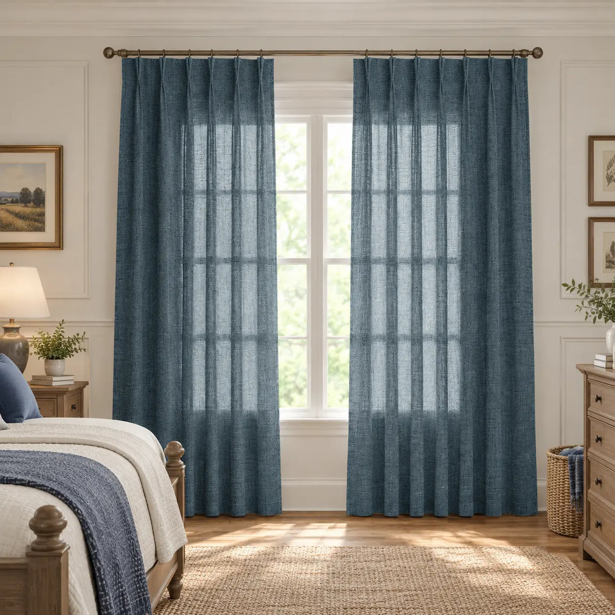 Custom Light Filtering Drapery – 50% Light Blocking Curtains