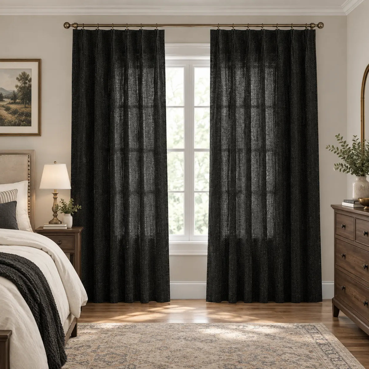 Custom Light Filtering Drapery – 50% Light Blocking Curtains