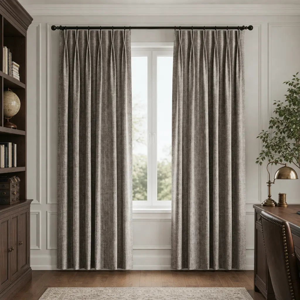Custom Blackout Curtains for Bedrooms – Room Darkening – color ZJM-A02