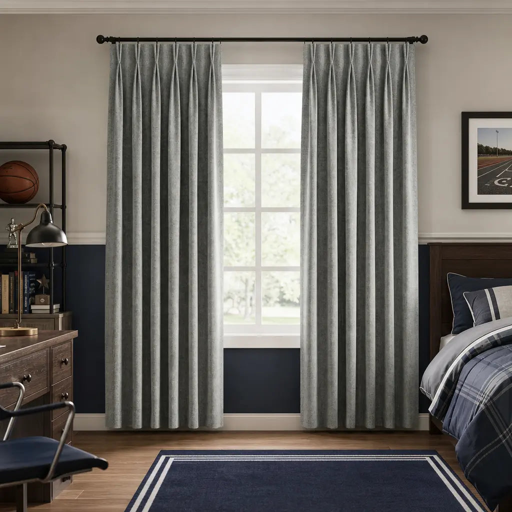 Custom Blackout Curtains for Bedrooms – Room Darkening – color ZJM-A04