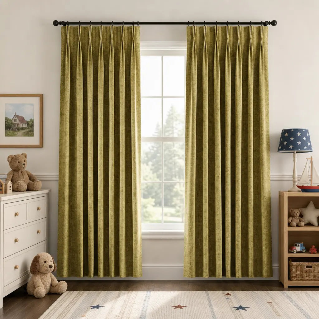 Custom Blackout Curtains for Bedrooms – Room Darkening – color ZJM-A06