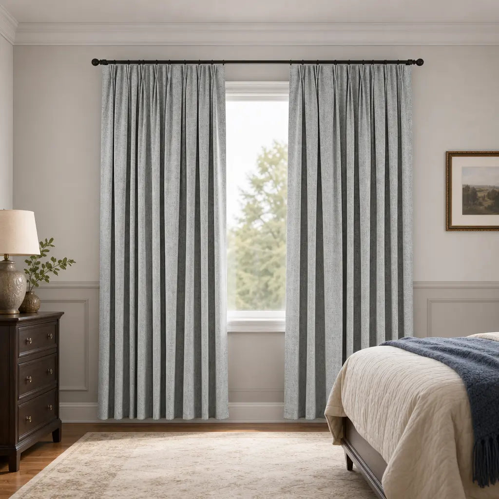 Custom Blackout Curtains for Bedrooms – Room Darkening – color ZJM-A09