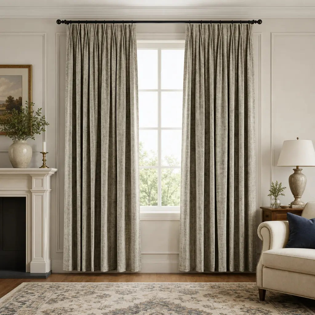 Custom Blackout Curtains for Bedrooms – Room Darkening – color ZJM-A10