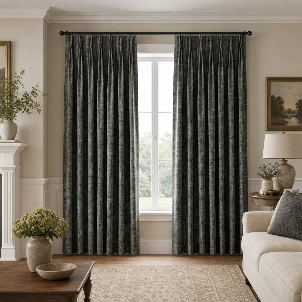 Custom Blackout Curtains for Bedrooms – Room Darkening – color ZJM-A16