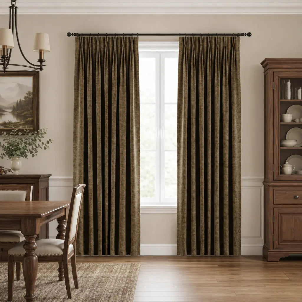 Custom Blackout Curtains for Bedrooms – Room Darkening – color ZJM-A24