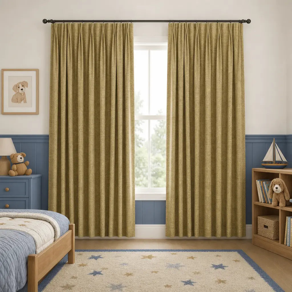 Custom Blackout Curtains – ZJM Linen Blend | Made to Measure – color ZJM-B06