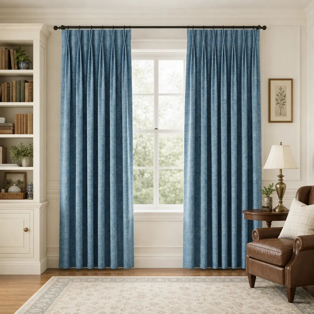 Custom Blackout Curtains – ZJM Linen Blend | Made to Measure – color ZJM-B09
