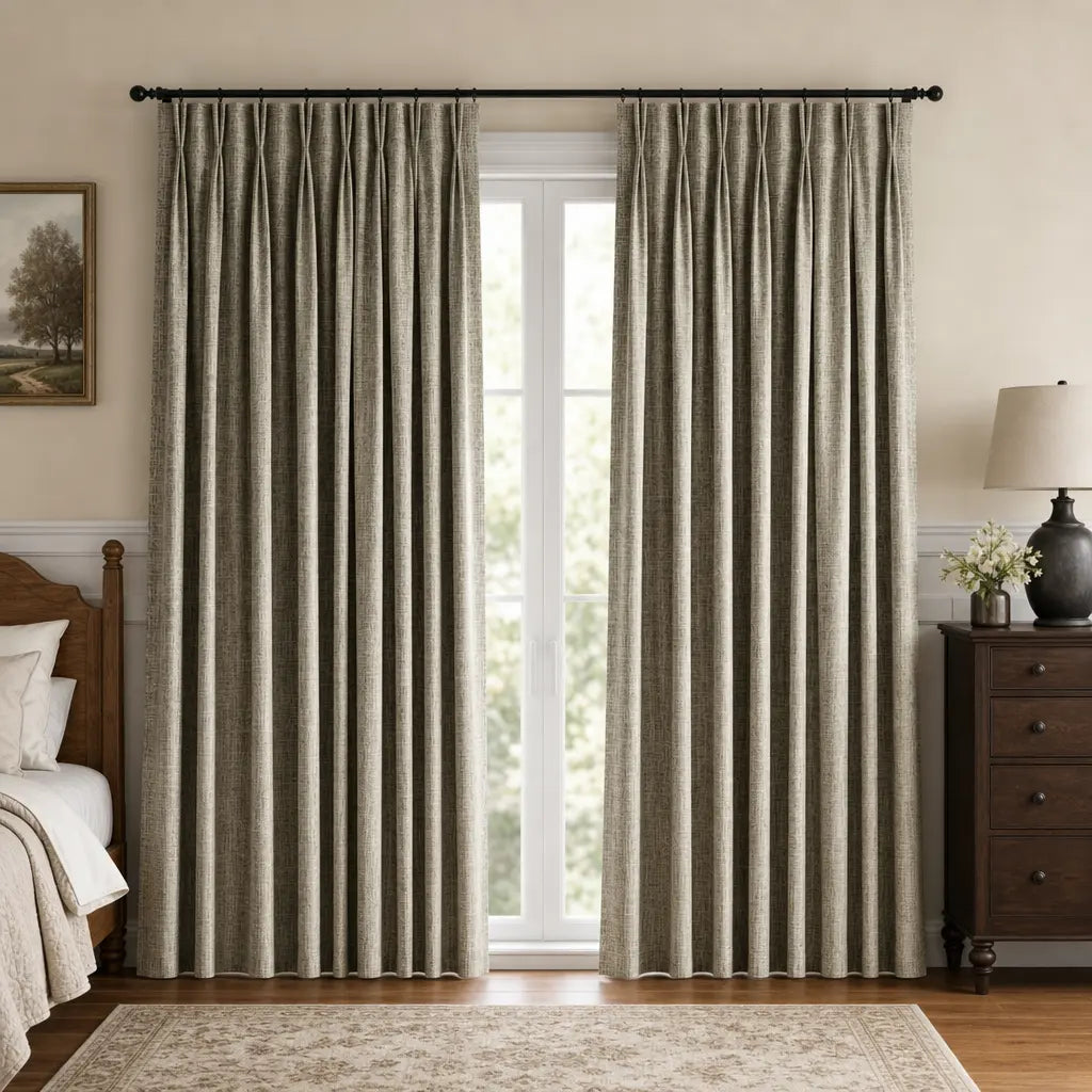 Custom Blackout Curtains – ZJM Linen Blend | Made to Measure – color ZJM-B10