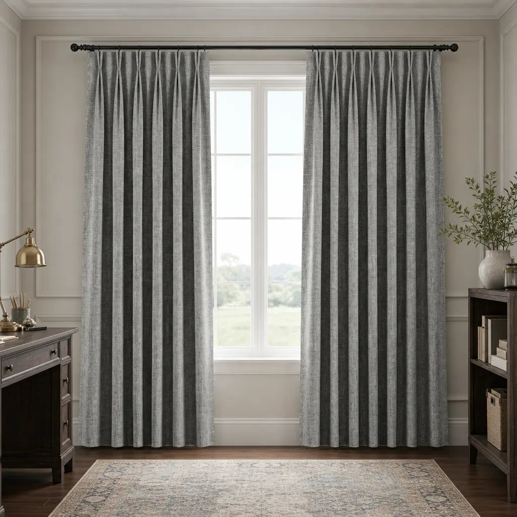 Custom Blackout Curtains – ZJM Linen Blend | Made to Measure – color ZJM-B11