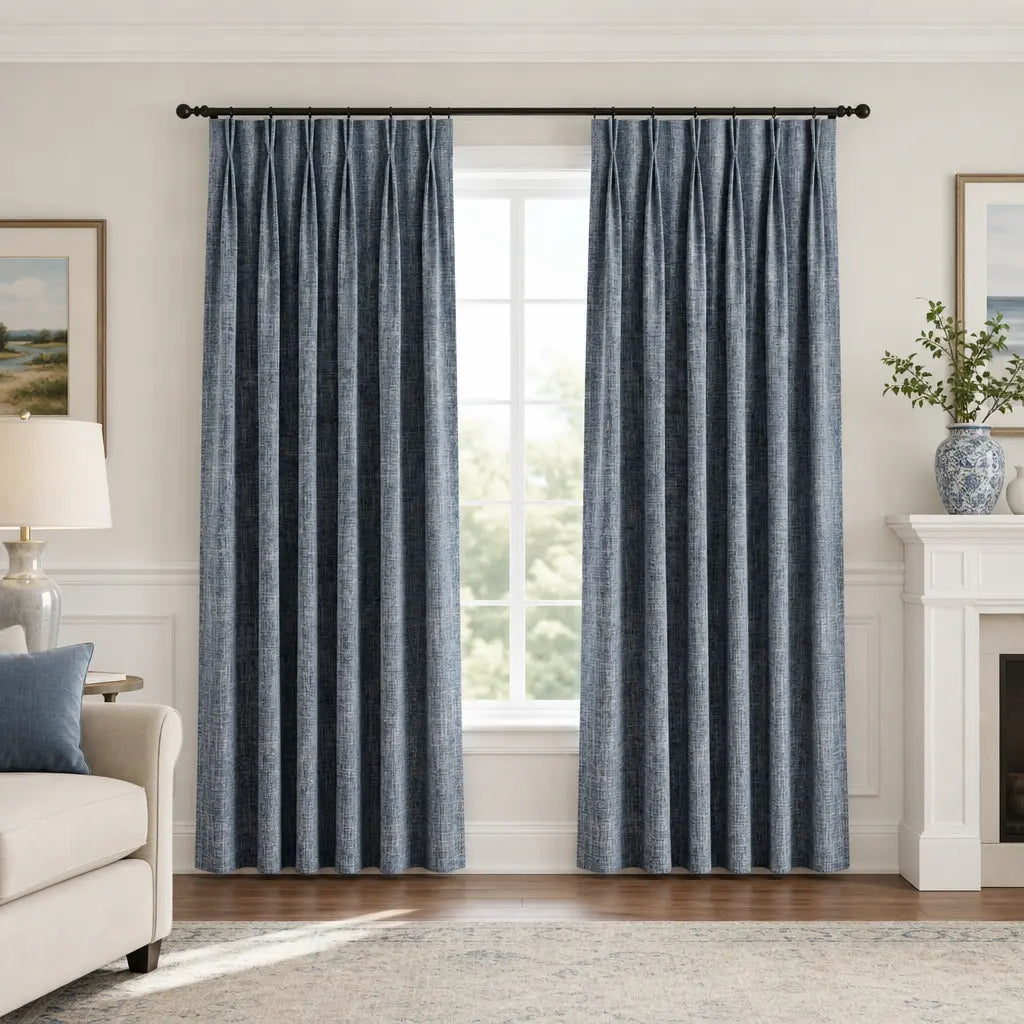 Custom Blackout Curtains – ZJM Linen Blend | Made to Measure – color ZJM-B12