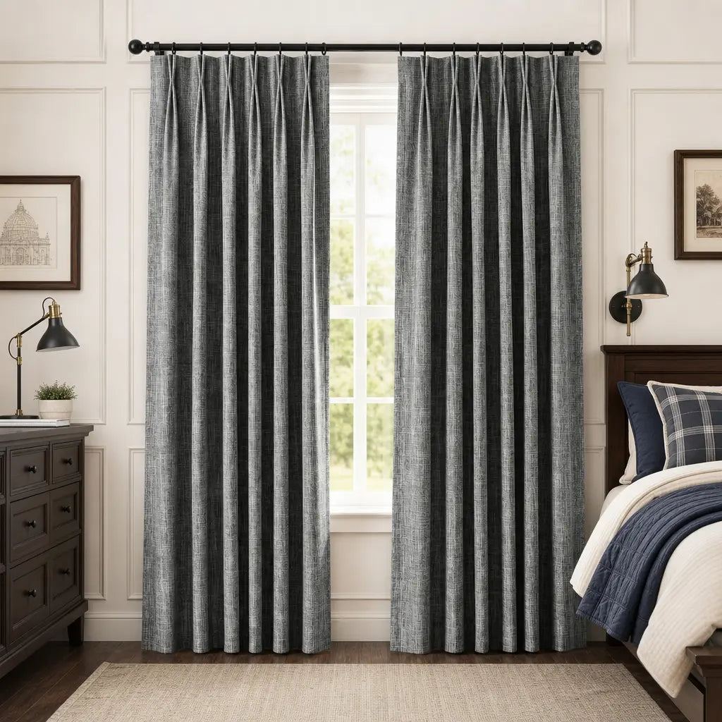 Custom Blackout Curtains – ZJM Linen Blend | Made to Measure – color ZJM-B13