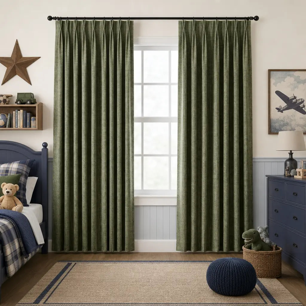 Custom Blackout Curtains – ZJM Linen Blend | Made to Measure – color ZJM-B14