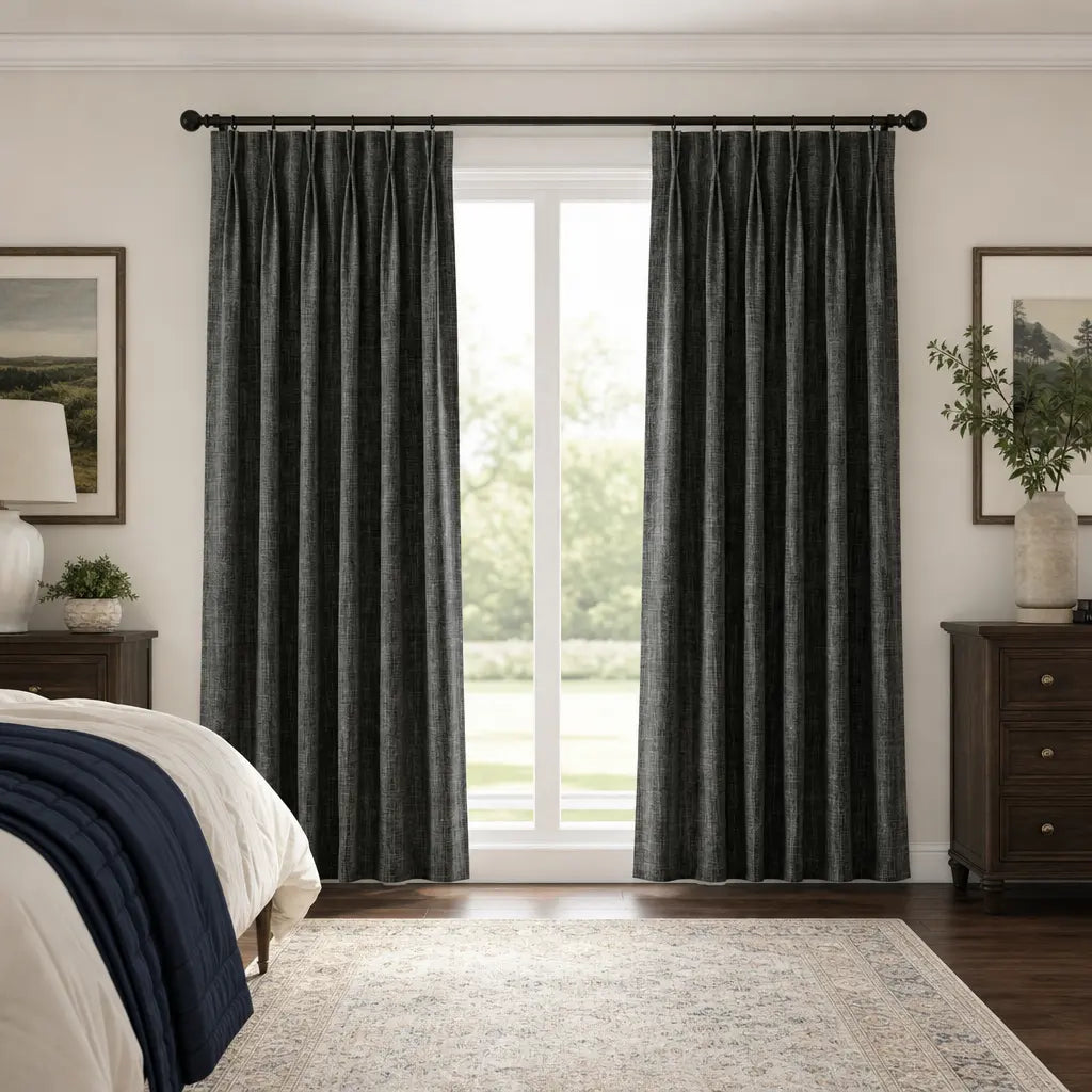 Custom Blackout Curtains – ZJM Linen Blend | Made to Measure – color ZJM-B17