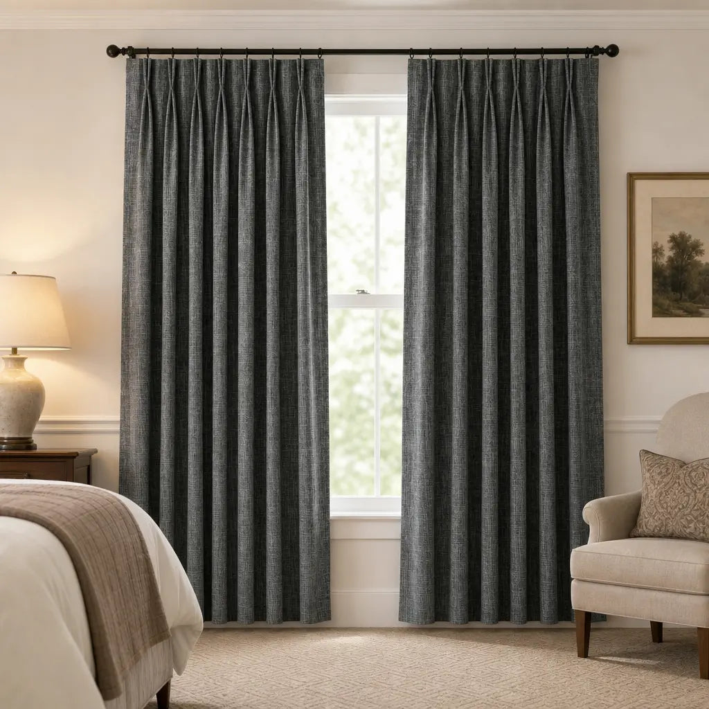 Custom Blackout Curtains – ZJM Linen Blend | Made to Measure – color ZJM-B19