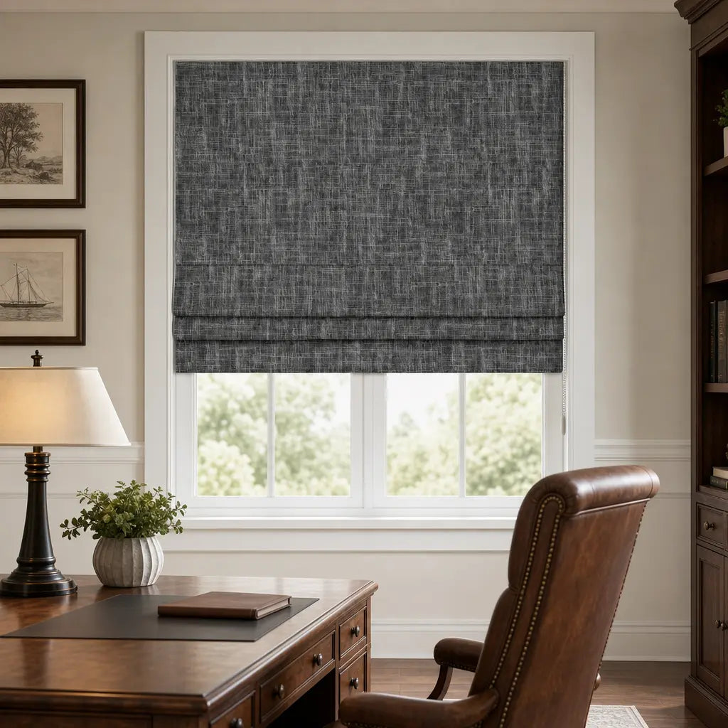 Custom Blackout Roman Shades – Made to Measure – color ZJM-C17