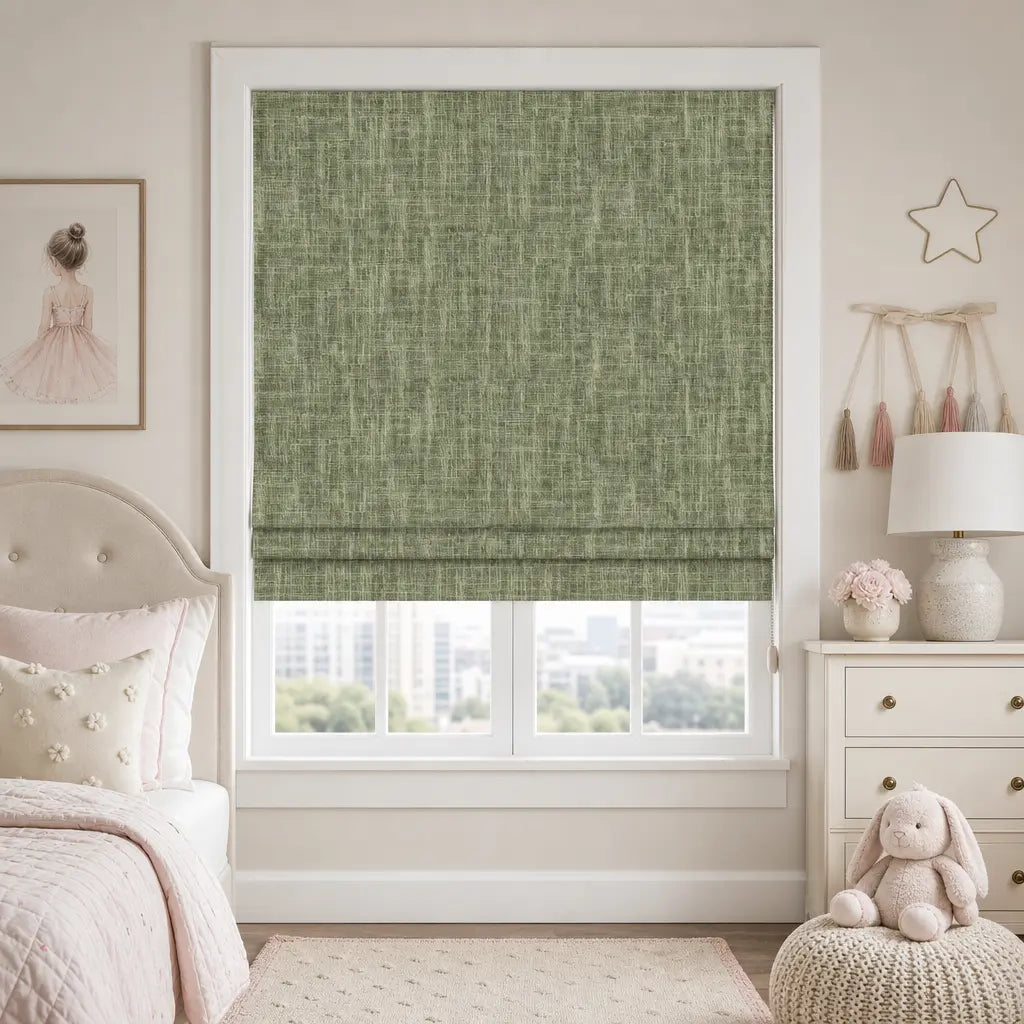 Custom Blackout Roman Shades for Bedrooms – Linen Blend – product image 21